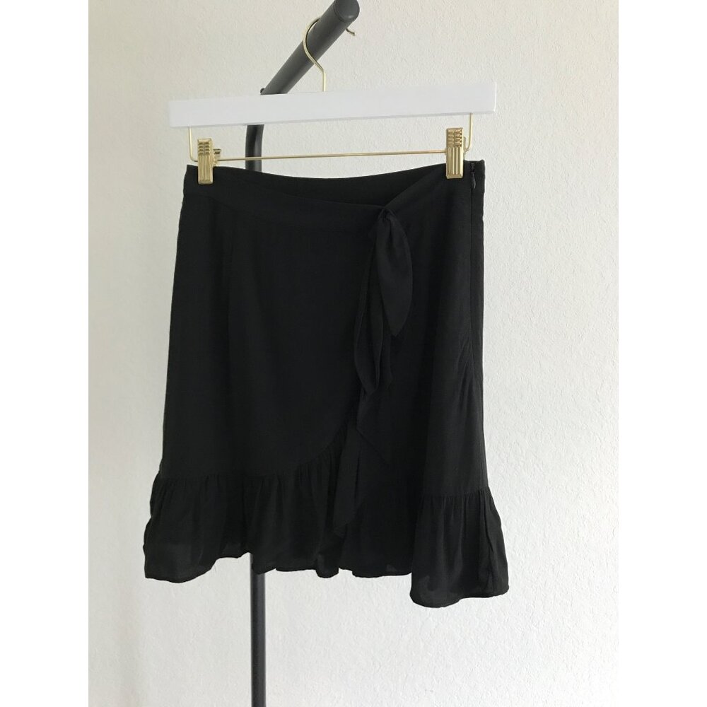 Giann Bini black Paloma Ruffle Skirt | Wrap Skirt